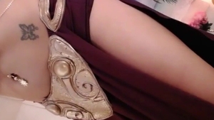Goddess dirty masturbating in hotel solo