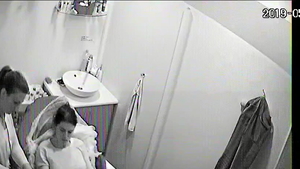 Beautiful russian teen chick hidden pussy fucking in public