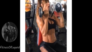 Busty colombian amateur fitness