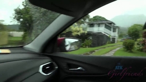 Deepthroat with super hot brunette