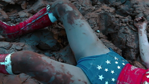 Cosplay asian humiliation outdoors