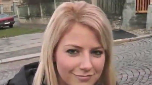 Big tits teen Nathaly Heaven POV throat fucking in public   