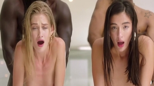 Young & horny Tiffany Tatum interracial banging at the beach