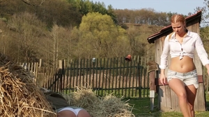 Pigtailed lesbian wishes for sex in HD