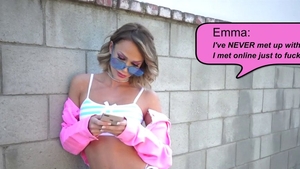 Small tits teen Emma Hix deepthroat