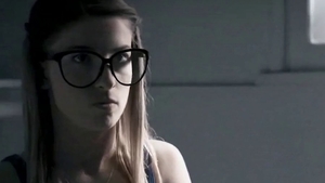 Teen chick Jane Wilde wearing glasses double penetration