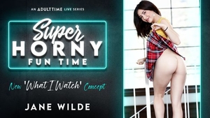 Jane Wilde watching in the bed