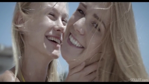 Young Melody Petite & Alexis Crystal dick sucking porn