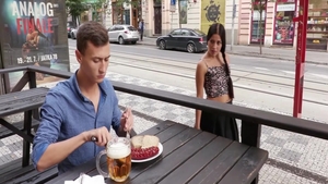 Skinny beautiful czech brunette hardcore sucking dick