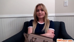 Teen chick has a passion for hard nailining in HD