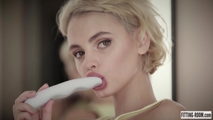 Female sexy dancing changing room