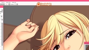 Solo babe big tits bends over