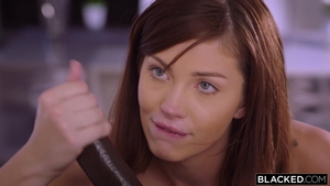 Hairy Leah Winters & Leah Winter interracial fucking scene