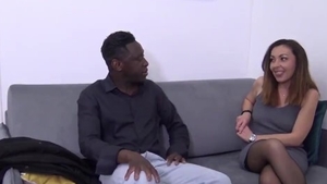 Large boobs interracial sex squirt in HD
