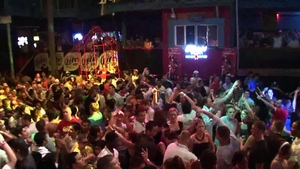 Goes wild on cock at the party with wild amateur