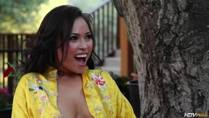 Inked Frida Stark outdoors