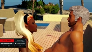 Roleplay at the beach in HD 