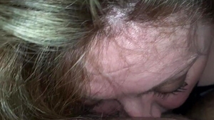 Chubby hotwife close up deepthroat undressing in HD