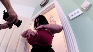 Hard ramming busty wearing bra