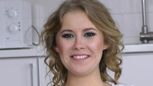 European Casey Nohrman dick sucking during interview HD