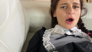 Pregnant european nympho orgasm in the school HD