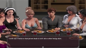 Rough sex accompanied by lustful nun