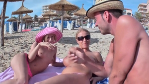 G and G: Shaved german blonde ass fuck in public