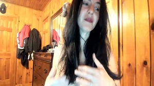 Wild & big tits cougar in lingerie homemade blowjob cum
