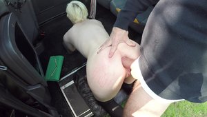 Fake Taxi: Daisy Delicious show natural tits in a car