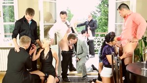 Group sex starring brunette