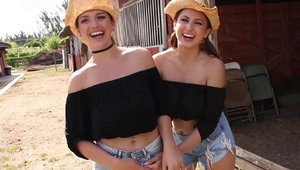 BFFs - Teen chick Daisy Dukes wishes hard sex in HD