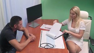 Fake Hospital - Naughty blonde hair reality riding a dick