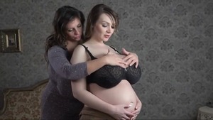 Big tits lesbo got her pussy smashed